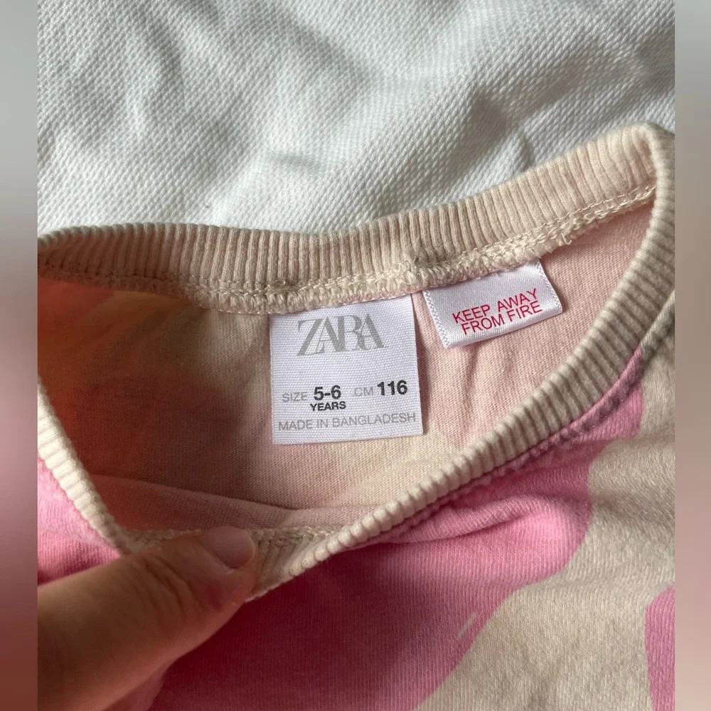 Zara kids Pink Heart Kids matching leggings&top set